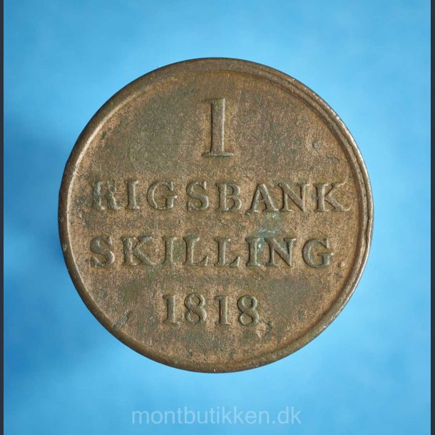 Frederik 6. 1 rigsbankskilling 1818