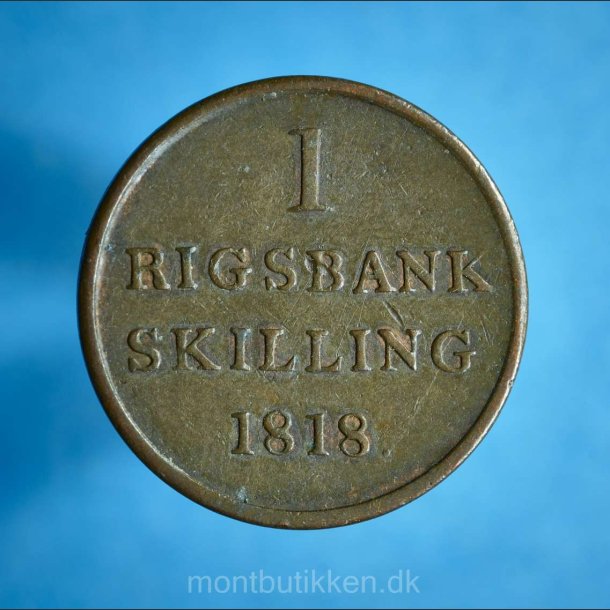 Frederik 6. 1 rigsbankskilling 1818