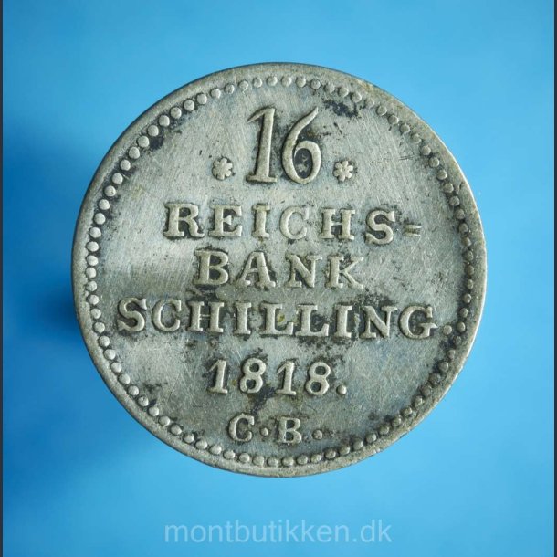 Frederik 6. 16 rigsbankskilling 1818