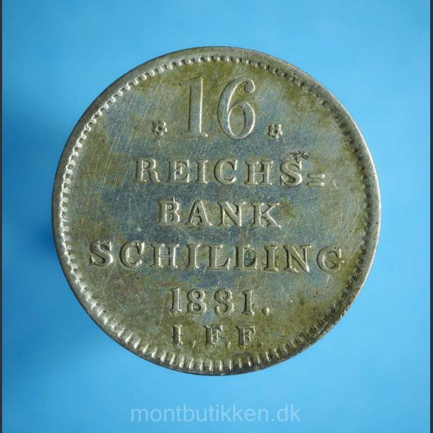 Frederik 6. 16 rigsbankskilling 1831