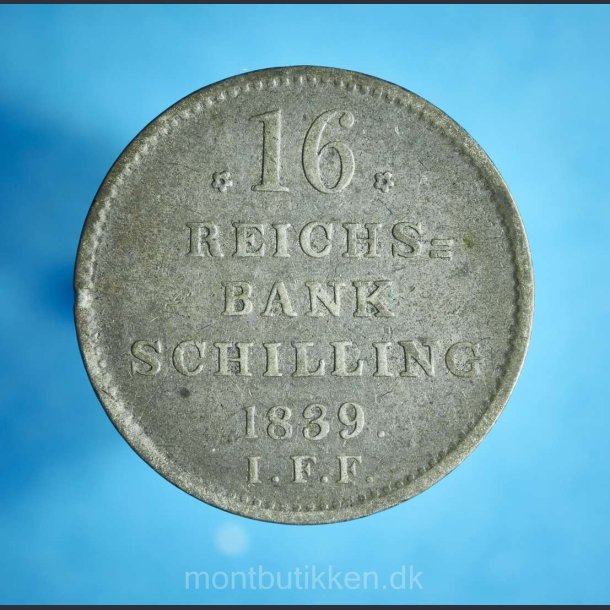 Frederik 6. 16 rigsbankskilling 1839