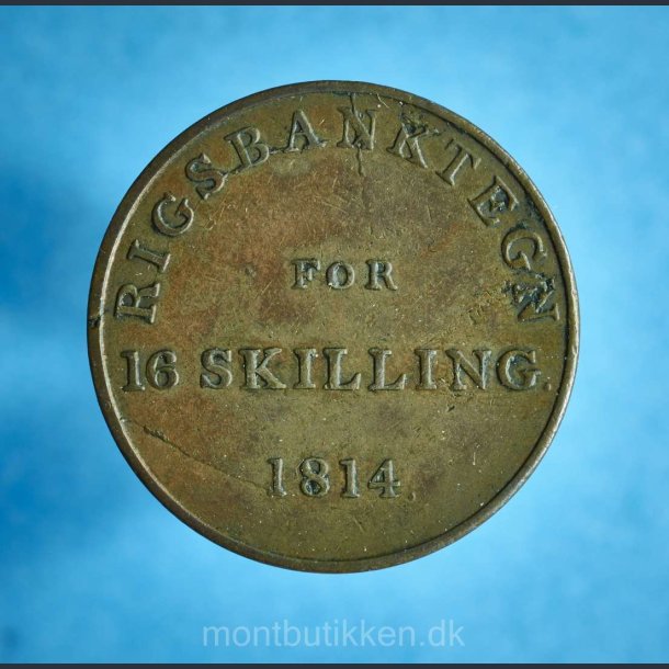 Frederik 6. 16 skilling 1814