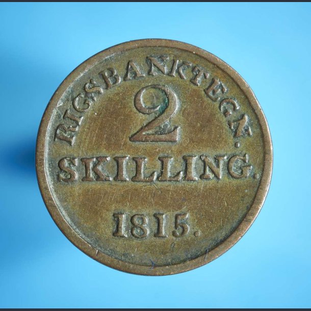 Frederik 6. 2 skilling 1815 - bedre eksemplar