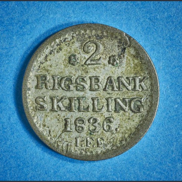 Frederik 6. 2 skilling 1836