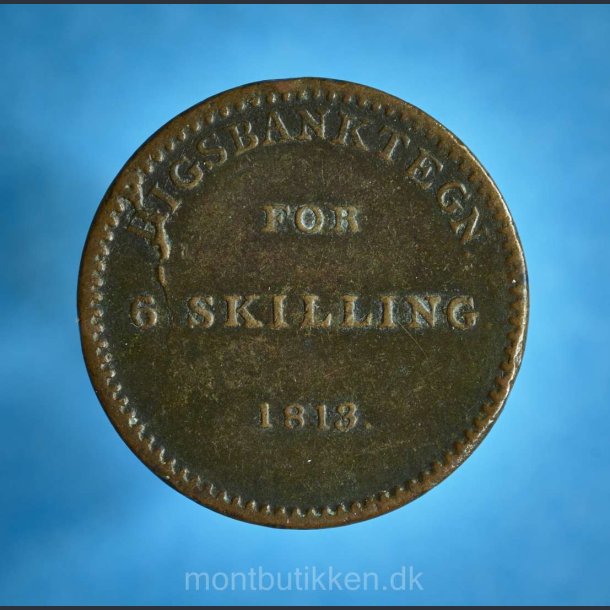 Frederik 6. 6 skilling 1813