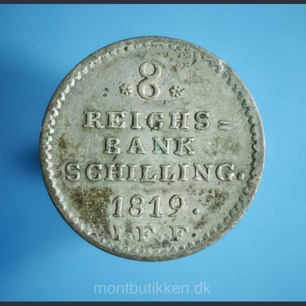 Frederik 6. 8 rigsbankskilling 1819