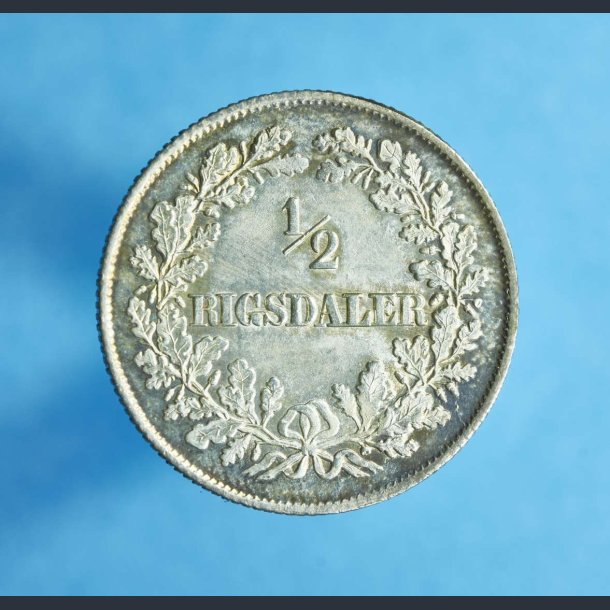 Frederik VII &frac12; rigsdaler 1855 VS