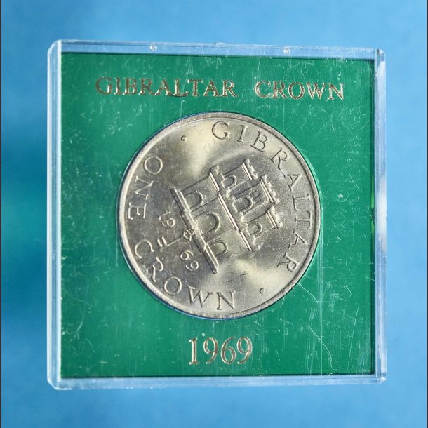 Gibraltar 1 crown 1969