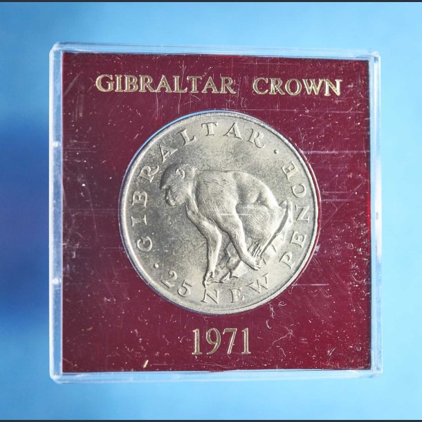 Gibraltar 25 pence crown 1971 - Abekat