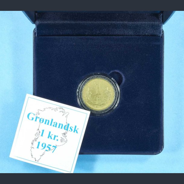 Grnland 1 kr. 1957 i skrin