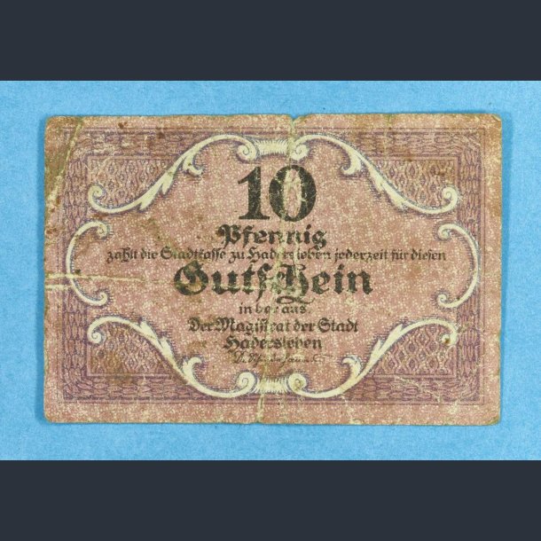 Haderslev 10 Pf. 1917