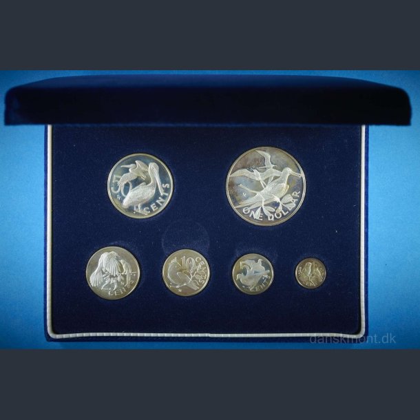 Jomfru erne Proof st "Birds" 1977 / Royal Silver Jubilee proof set