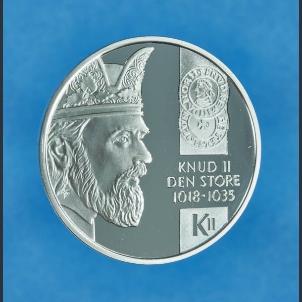 Knud II Den Store 1018-1035 - Danmarks Regenter slvmedalje