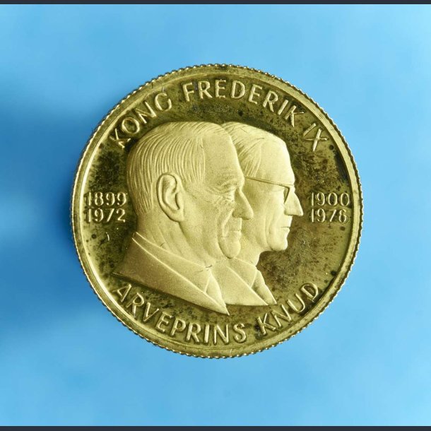 Kong Frederik IX og Arveprins Knud mindemedalje 3,5 gram