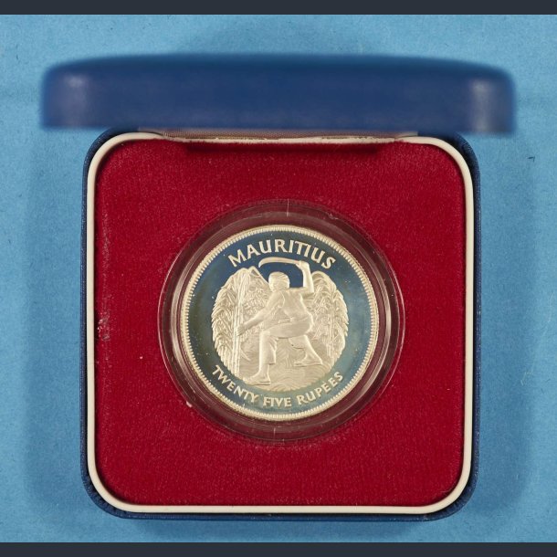 Mauritius 25 Rupeese 1977 Proof - 25 rs reg. jub.