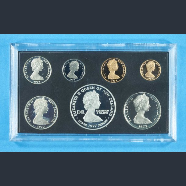 New Zealand Proof mntst 1977 - incl. Slvdollar