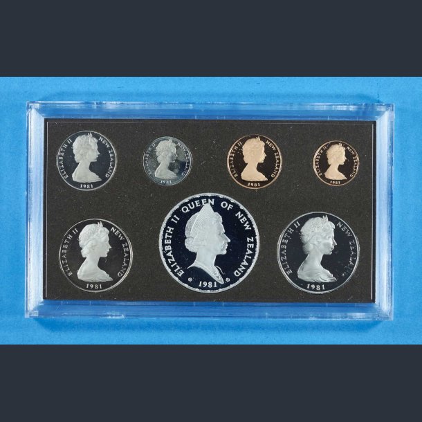 New Zealand Proof mntst 1981 - incl. Slvdollar