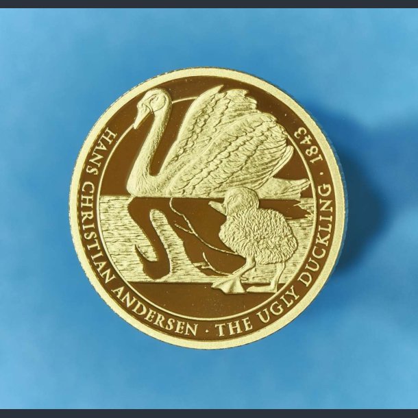 Niue 10 dollars 2018 i guld - Hans Christian Andersen - Den grimme lling - UDSOLGT KBES