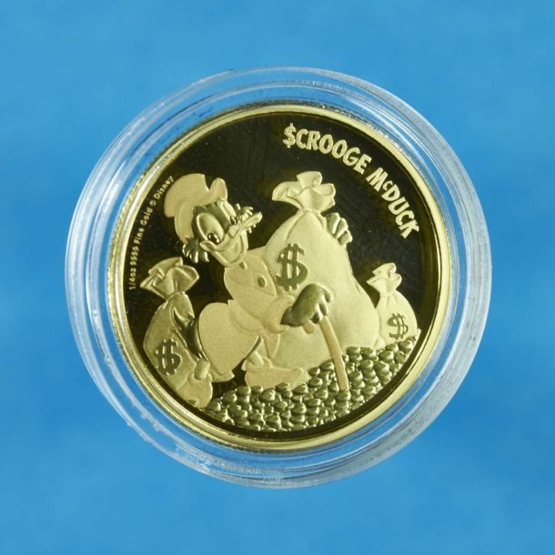 Niue 25 dollars 2015 i guld "Scrooge Mc.Duck"