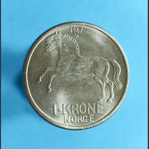 Norge 1 kr. 1967 - Fjordhest