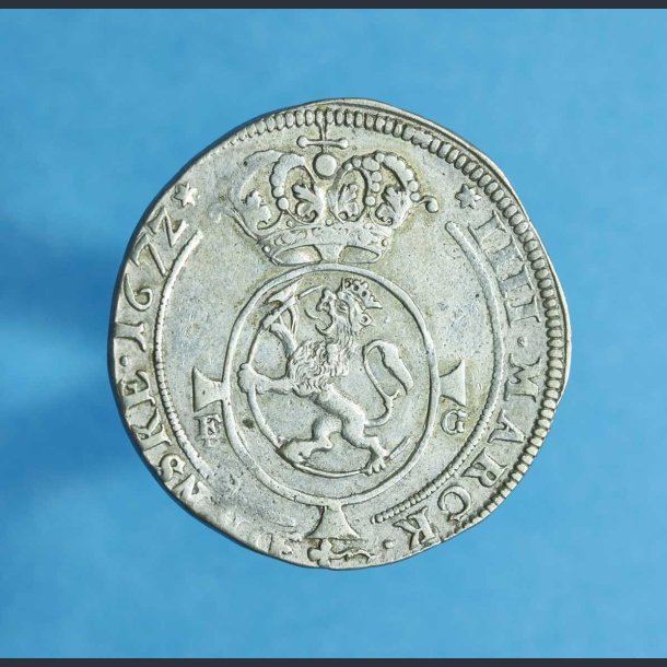 Norge 1 krone 1672 - Christian V