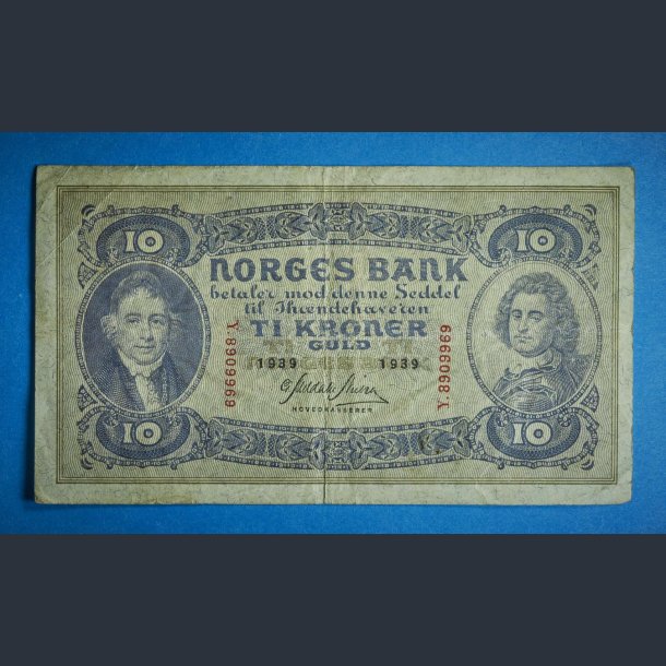 Norge 10 kr. 1901-1944 sirkulert