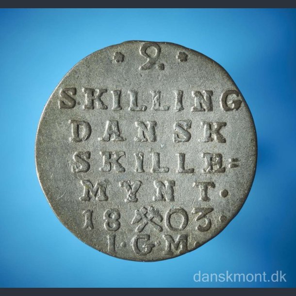 Christian VII 2 skilling 1800-1807