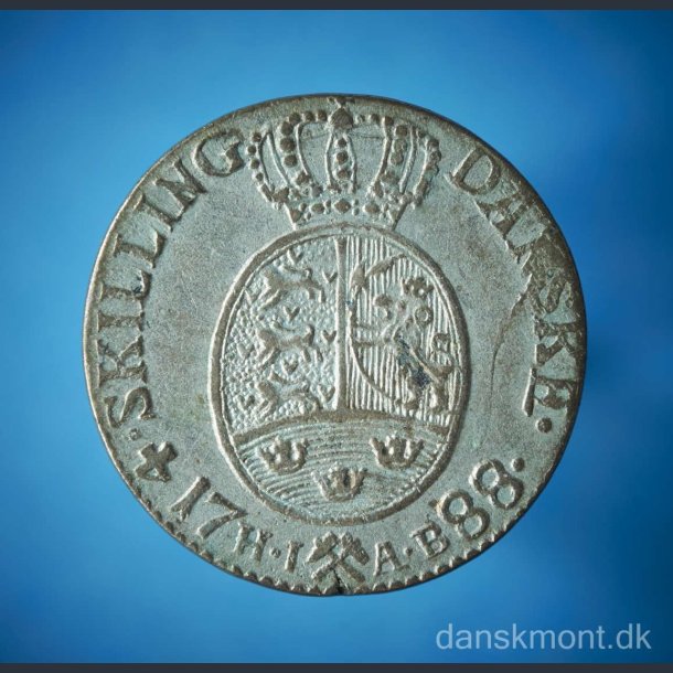 Christian VII 4 skilling 1788 / Flot