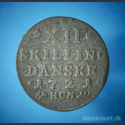 Frederik IV 12 skilling 1717-1724