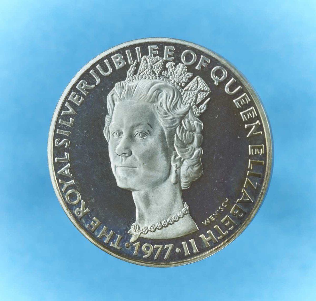 Queen Elisabeth II Royal Silverjubilee 1977 - Panimex Sølvmedalje