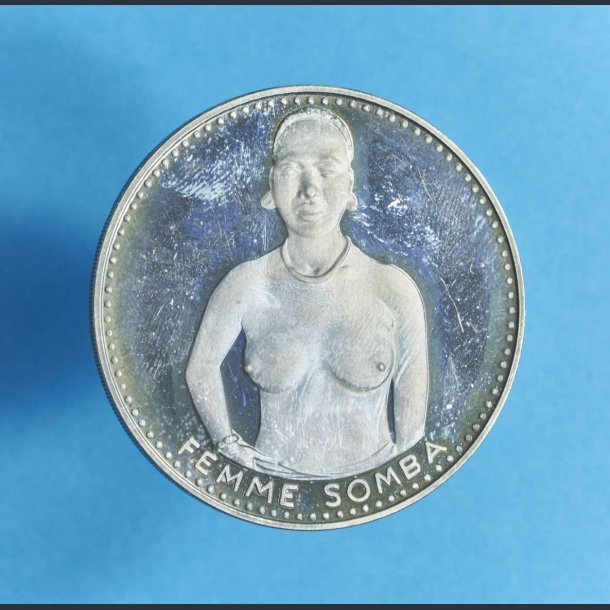 Republic Dahomey/Benin 1000 Francs 1971 - Femme Somba