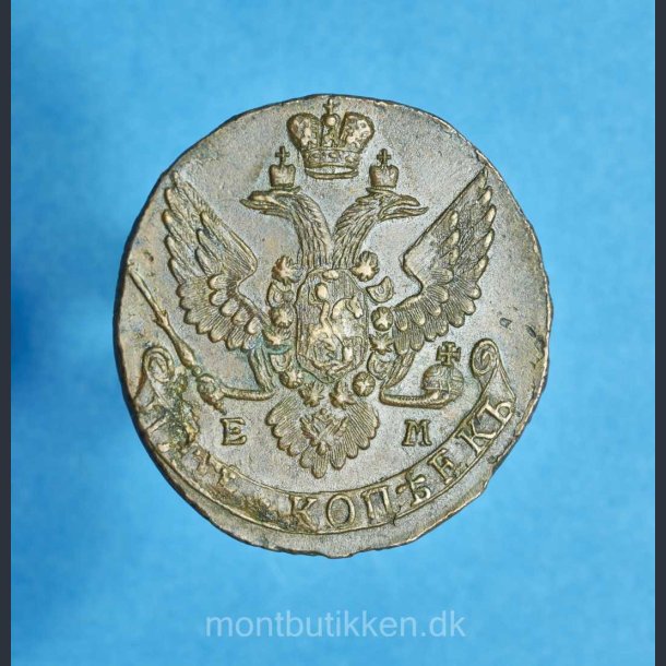 Rusland 5 kopek 1782-1797 / Bedre eksemplar