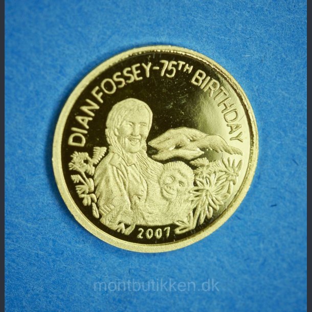 Rwanda 200 Franc 2007 guld - Dian Fossey