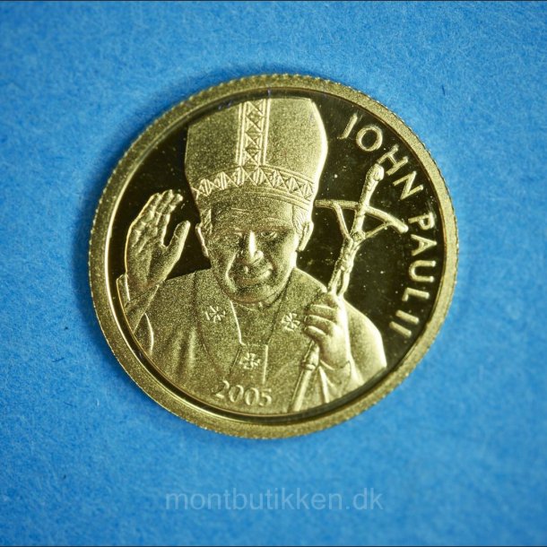 Samoa 10 dollars 2005 guld - Pave Johannes Poul II