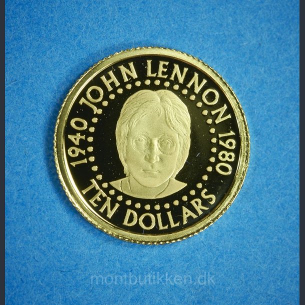 Solomon Islands 10 dollars 2005 guld - John Lennon