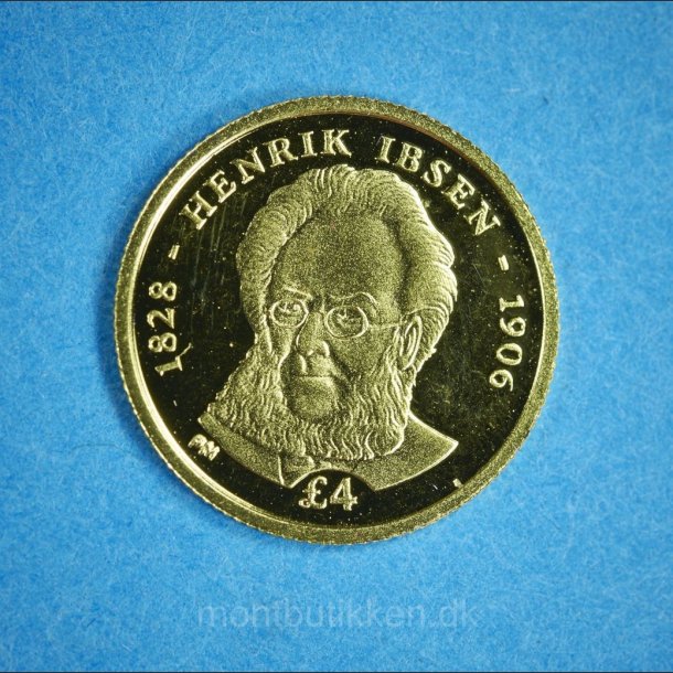 South Georgia and South Sandwich Islands 4 Pounds 2006 guld - Henrik Ibsen