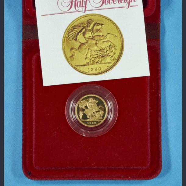 Storbritannien &frac12; Sovereign r 1980 - proof