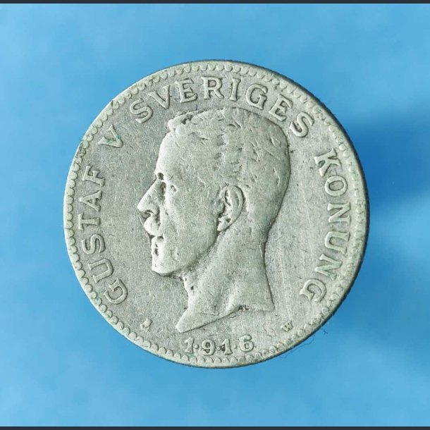 Sverige 1 krone 1910-1942 i slv - Gustaf V