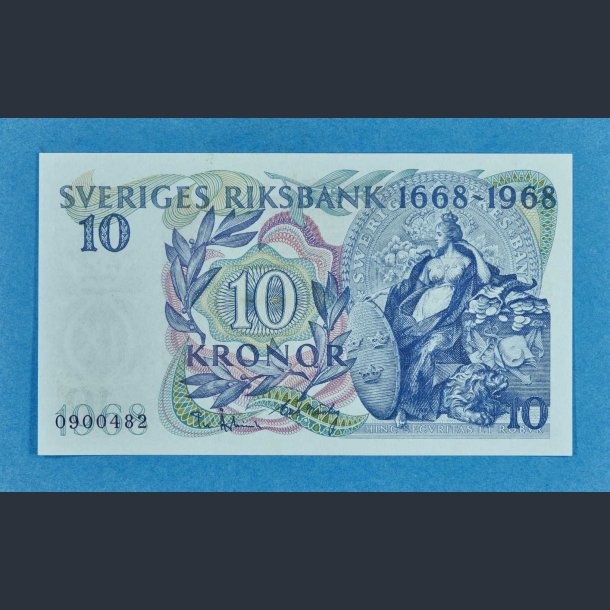 Sverige 10 kr 1968 "Jubilum" - Flot eksemplar