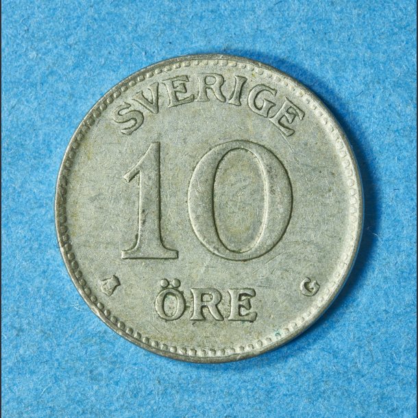 Sverige 10 re 1909-1942 i slv - Bedre eksemplar