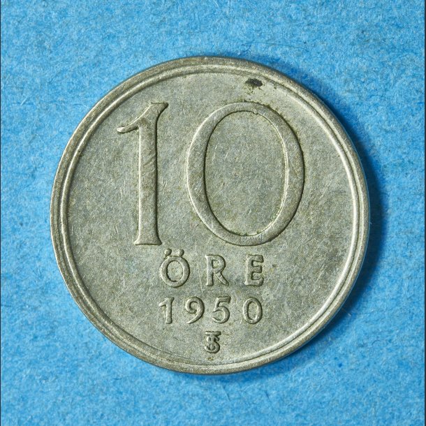 Sverige 10 re 1942-1950 i slv - Bedre eksemplar