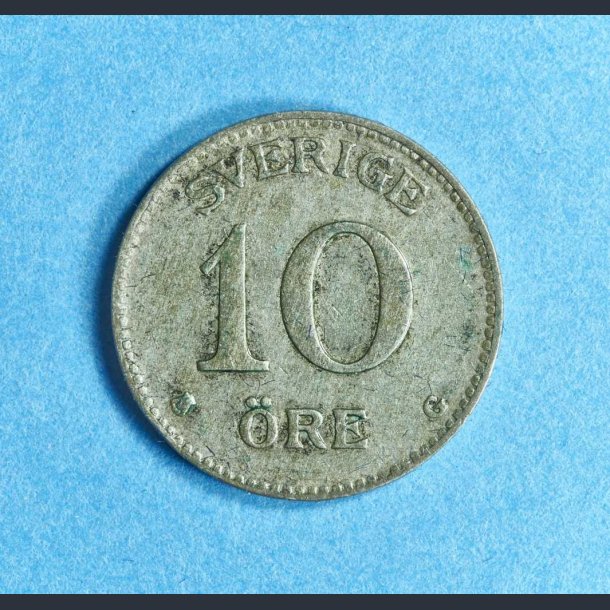 Sverige 10 re 1909-1942 i slv - Gustaf V