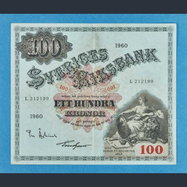 Sverige 100 kr. "Sittande Svea" 1915-1963