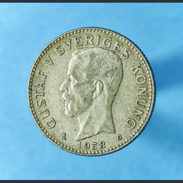 Sverige 2 krone 1910-1940 i slv - Gustaf V