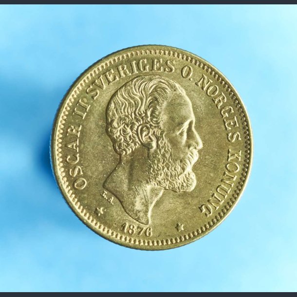 Sverige 20 kr. 1876-1877 - Rigsvben med hjerteskjold