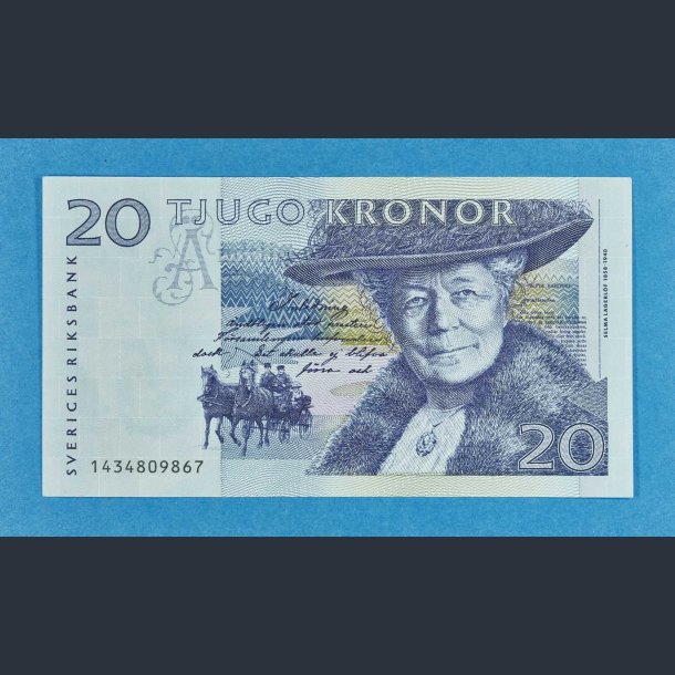 Sverige 20 kr "Store Selma" 1991-1995 - Flot eksemplar