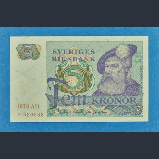 Sverige 5 kr 1965-1981 - Flot eksemplar