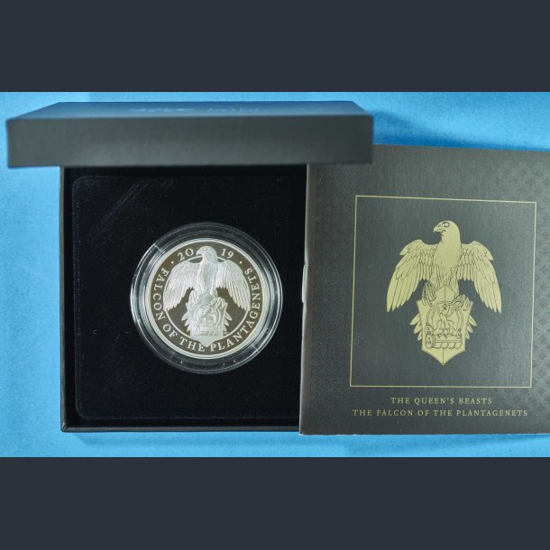 The Queen`s Beasts - The Falcon Of The Plantagenets - 1 oz 2019 slvmnt