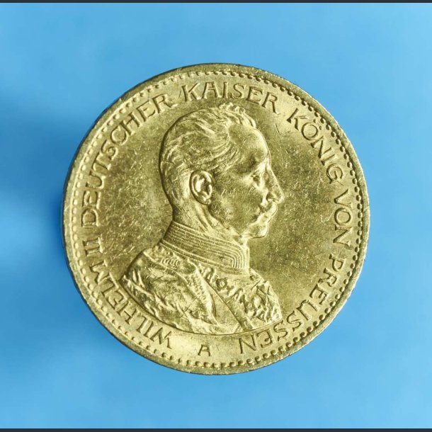 øjeblikkelig Cater Atlas Tyskland - Tysk guldmønt - 20 mark 1913 A - Preussen - Købes og Sælges