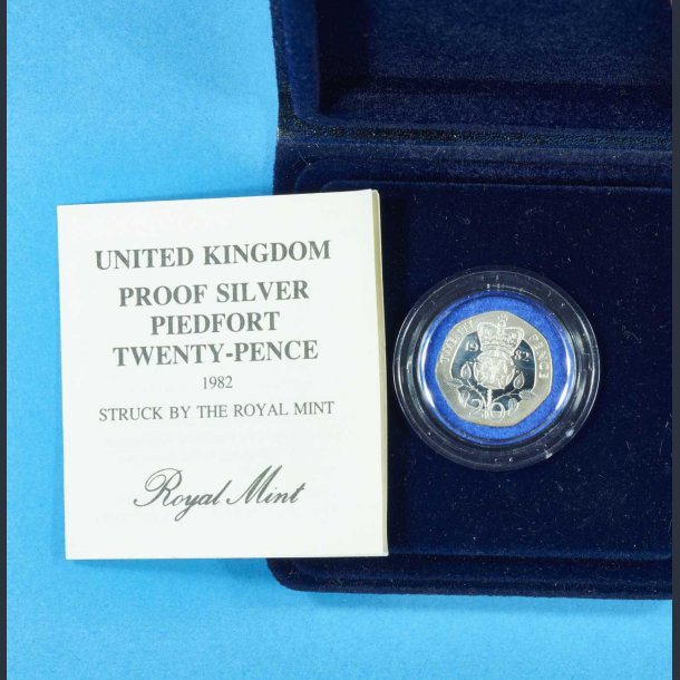 United Kingdom Piedfort 25 Pence 1982 Proof